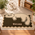Vintage Striped Cat Doormat