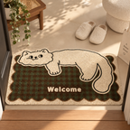 Vintage Striped Cat Doormat